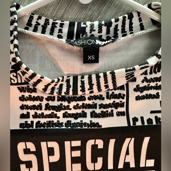 Newspaper mini dress - Picture 4 of 7